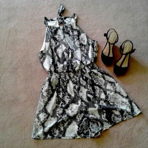 NY&C Snakeskin Print Romper